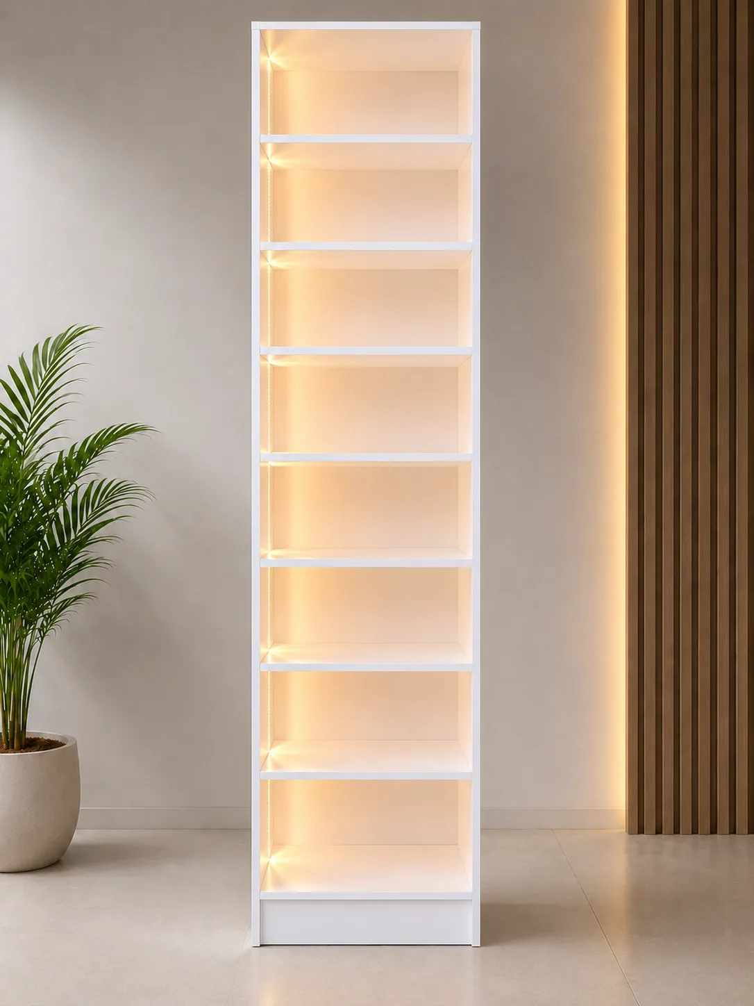 8-Tier LED Display Shelf